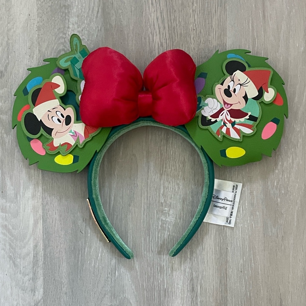 Disney Loungefly Christmas Holiday Mickey and Minnie Ears